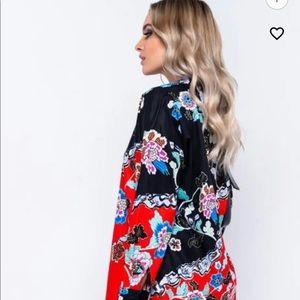 Two tone shirt dress, one size fits all, multicolor